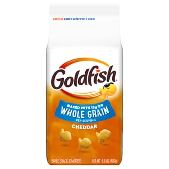 Goldfish Crackers, Cheddar Baked with Whole Grain