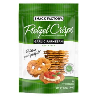 Snack Factory Pretzel Crisps, Garlic Parmesan