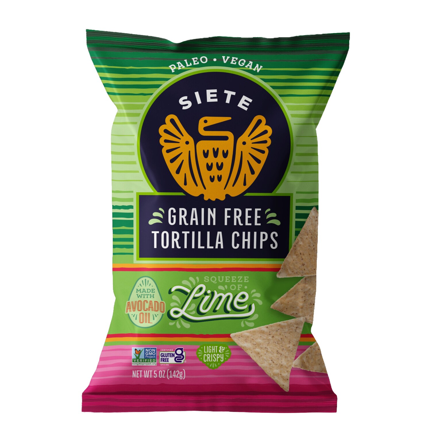 Siete Grain Free Tortilla Chips, Lime
