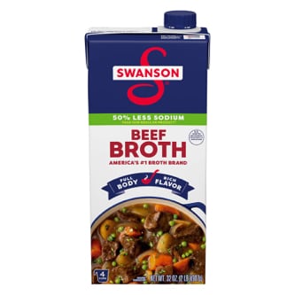 Swanson 50% Less Sodium Beef Broth
