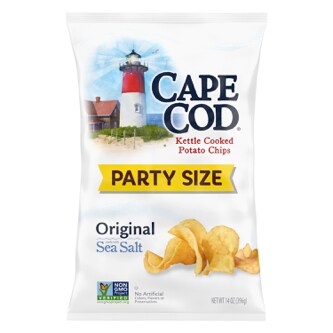 Cape Cod Kettle Cooked Potato Chips, Original, Party Size