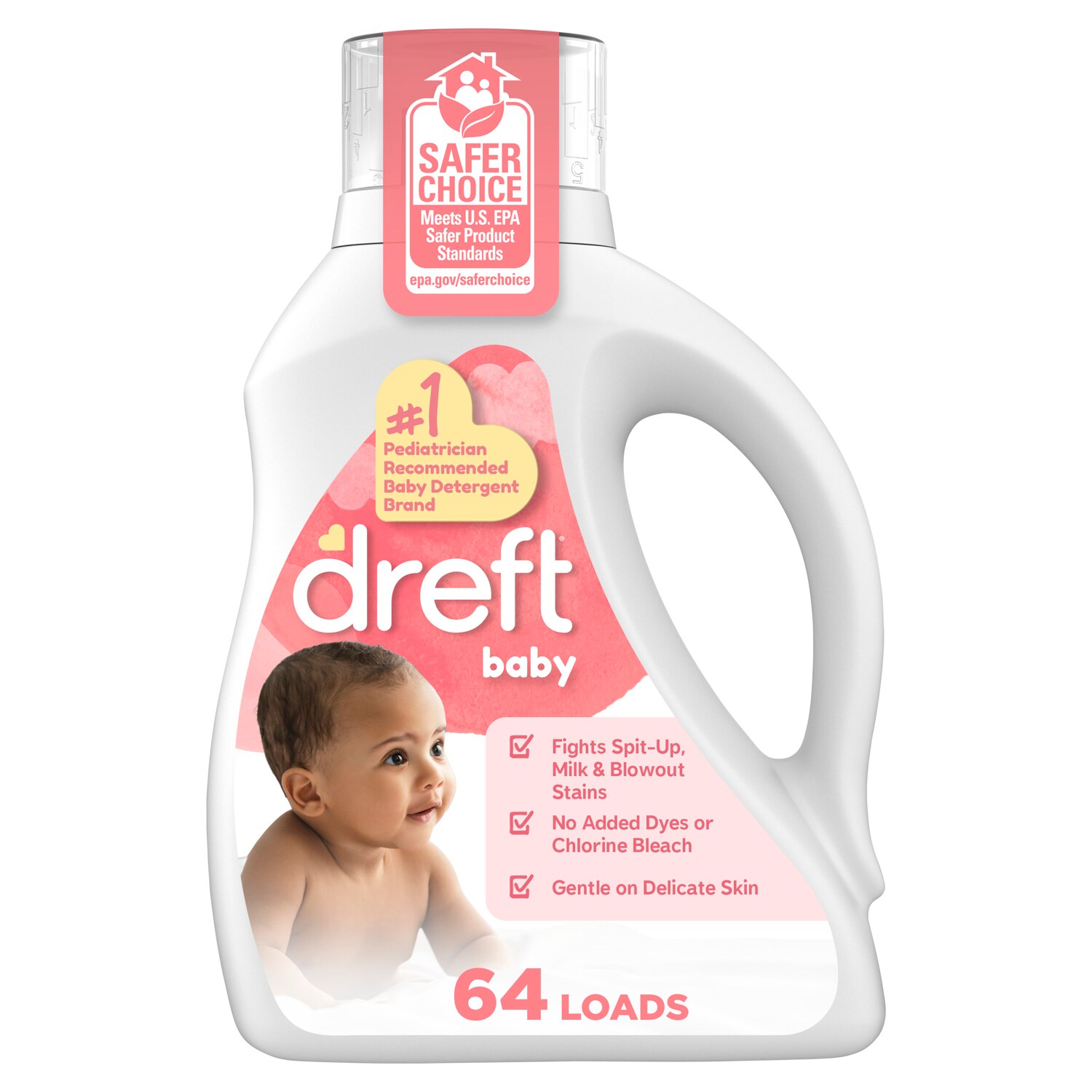 Dreft Stage 2: Active Baby Liquid Laundry Detergent