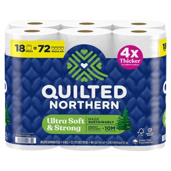 Quilted Northern Ultra Soft & Strong 2-Ply Bathroom Tissue, Mega Rolls