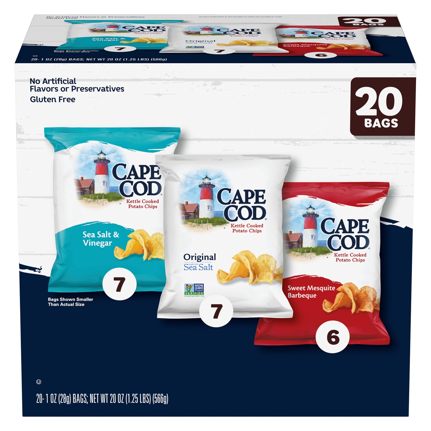 Cape Cod Kettle Cooked Potato Chips Variety Pack