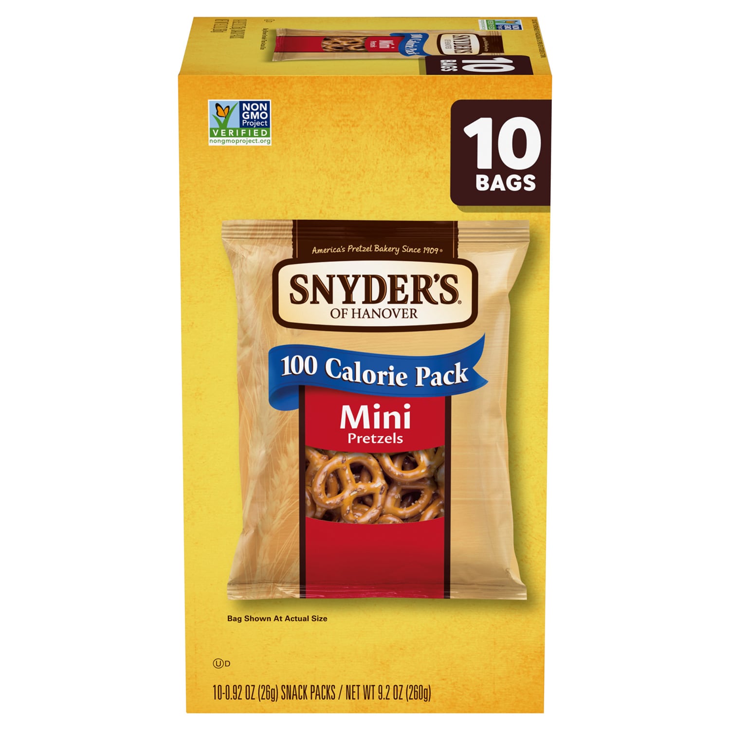 Snyder's of Hanover 100-Calorie Pretzel Packs, Mini