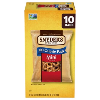 Snyder's of Hanover 100-Calorie Pretzel Packs, Mini