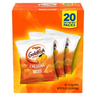 Goldfish Crackers Multi-Packs, Cheddar Cheese