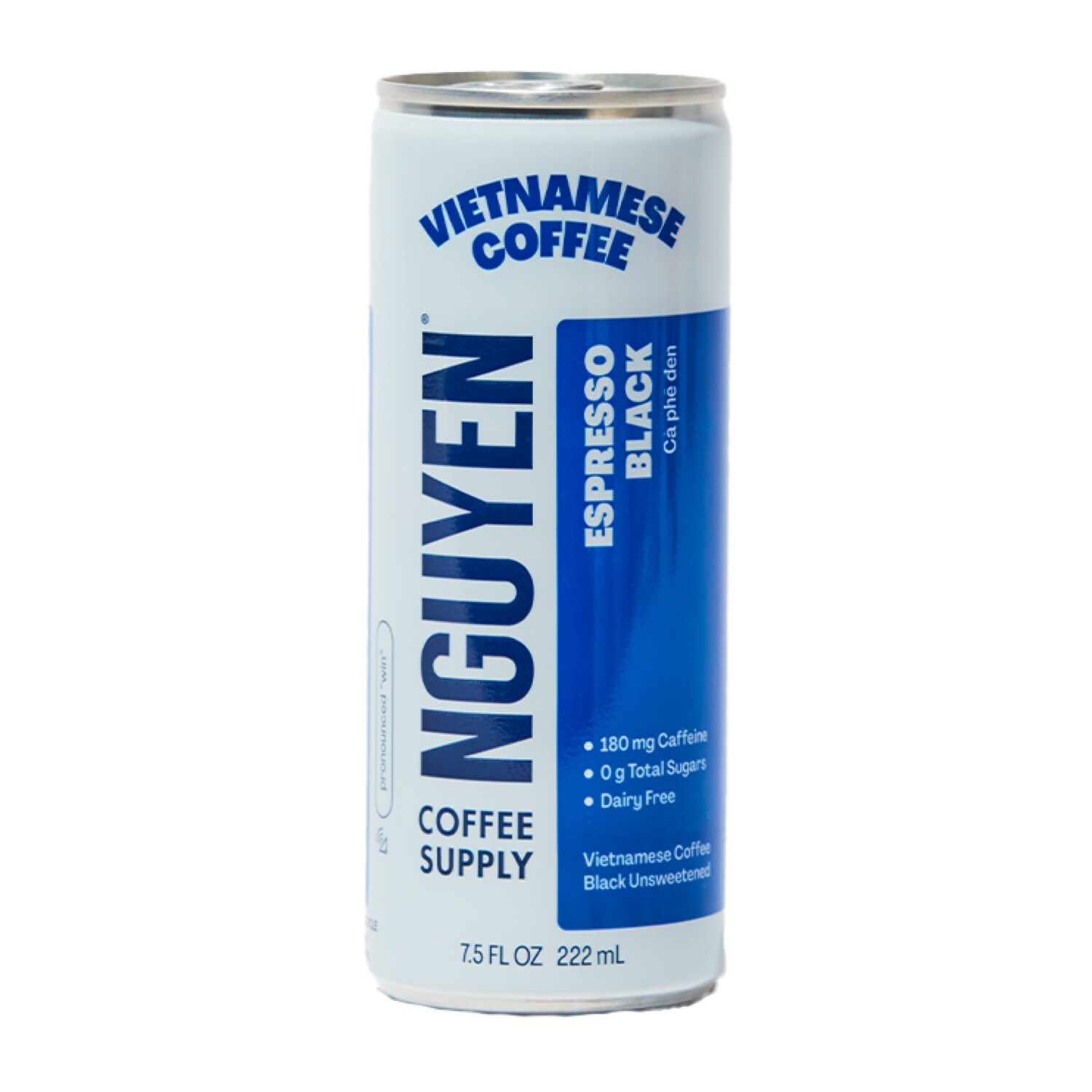 Nguyen Coffee Supply Vietnamese Cold Brew Coffee, Classic Black, Can
