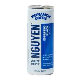 Nguyen Coffee Supply Vietnamese Cold Brew Coffee, Classic Black, Can