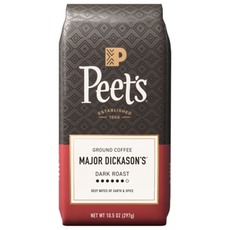 Peet's Coffee Dark Roast Ground Coffee, Major Dickason's Blend