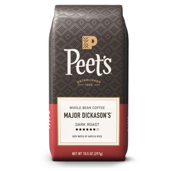 Peet's Coffee Dark Roast Whole Bean Coffee, Major Dickason's Blend