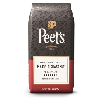 Peet's Coffee Dark Roast Whole Bean Coffee, Major Dickason's Blend