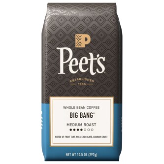 Peet's Coffee Medium Roast Whole Bean Coffee, Big Bang