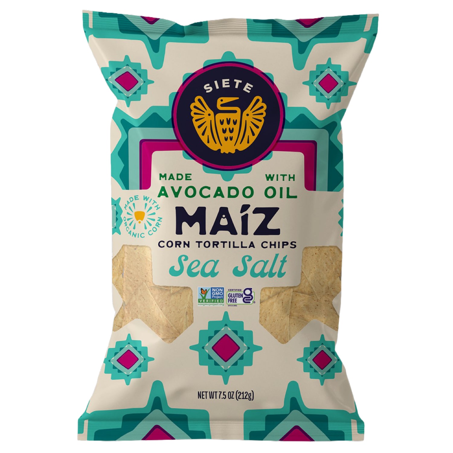 Siete Maiz Totopos Corn Tortilla Chips, Sea Salt