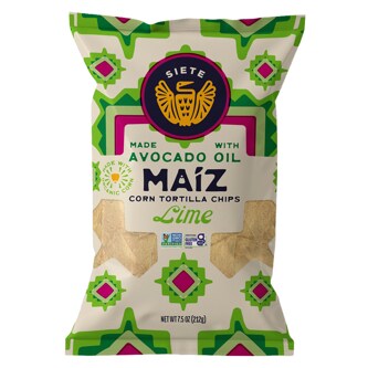 Siete Maiz Totopos Corn Tortilla Chips, Lime
