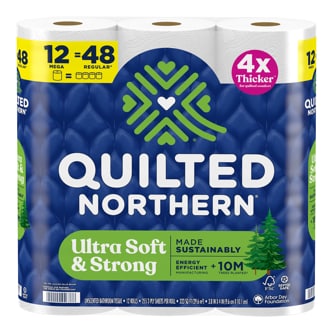 Quilted Northern Ultra Soft & Strong 2-Ply Bathroom Tissue, Mega Rolls