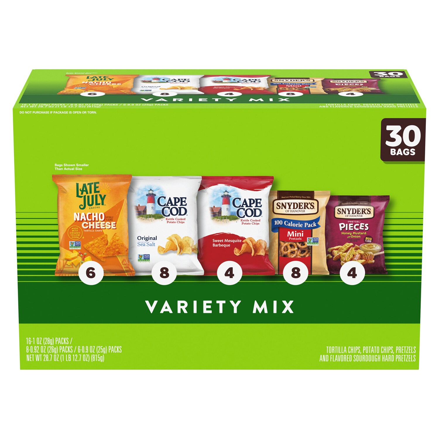 Snyder's of Hanover Variety Mix, Chips & Pretzels