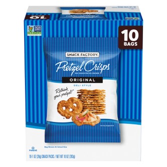 Snack Factory Pretzel Crisps Packs, Original