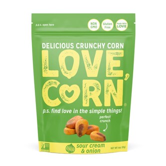 Love Corn Crunchy Corn, Sour Cream & Onion