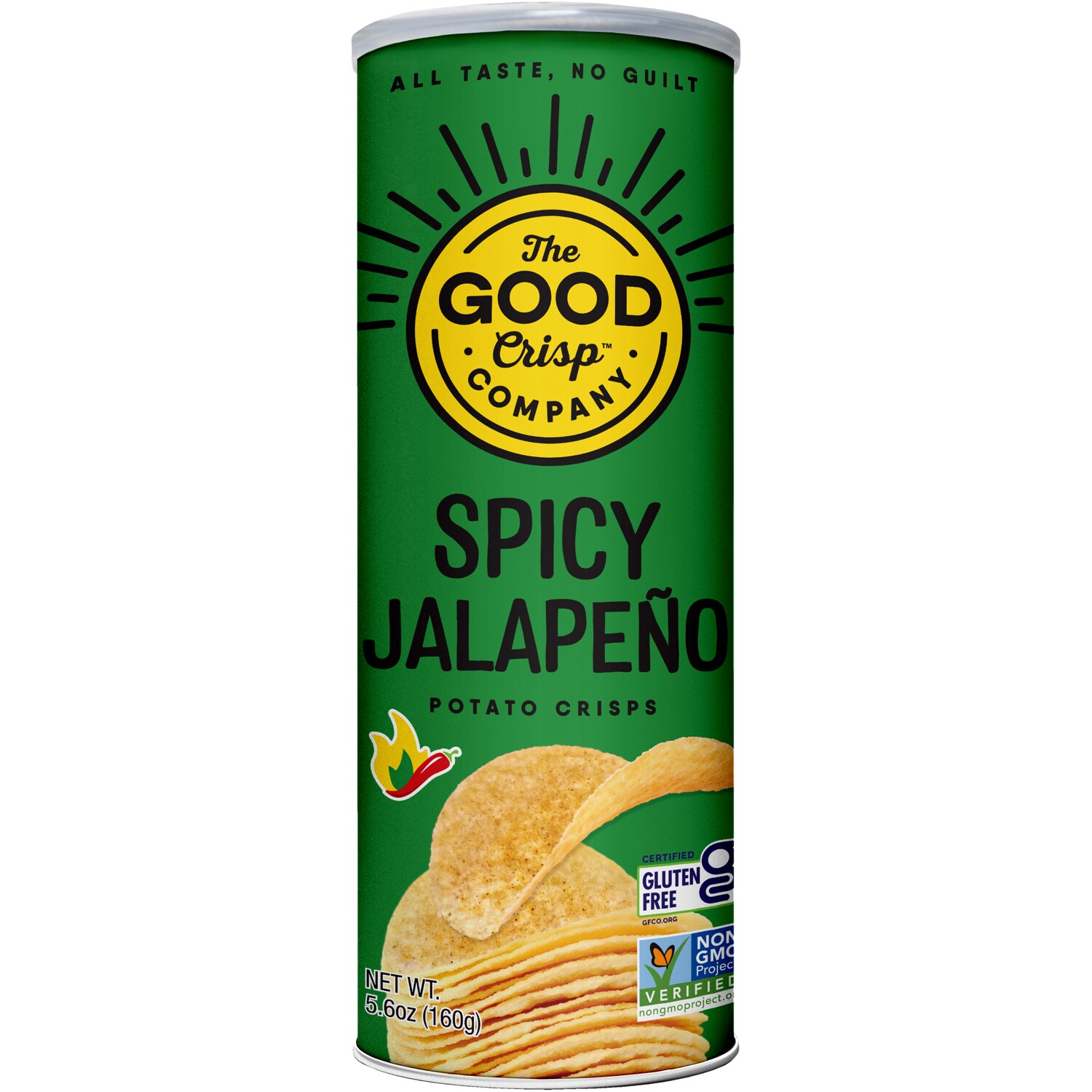 The Good Crisp Company Potato Crisps, Spicy Jalapeño