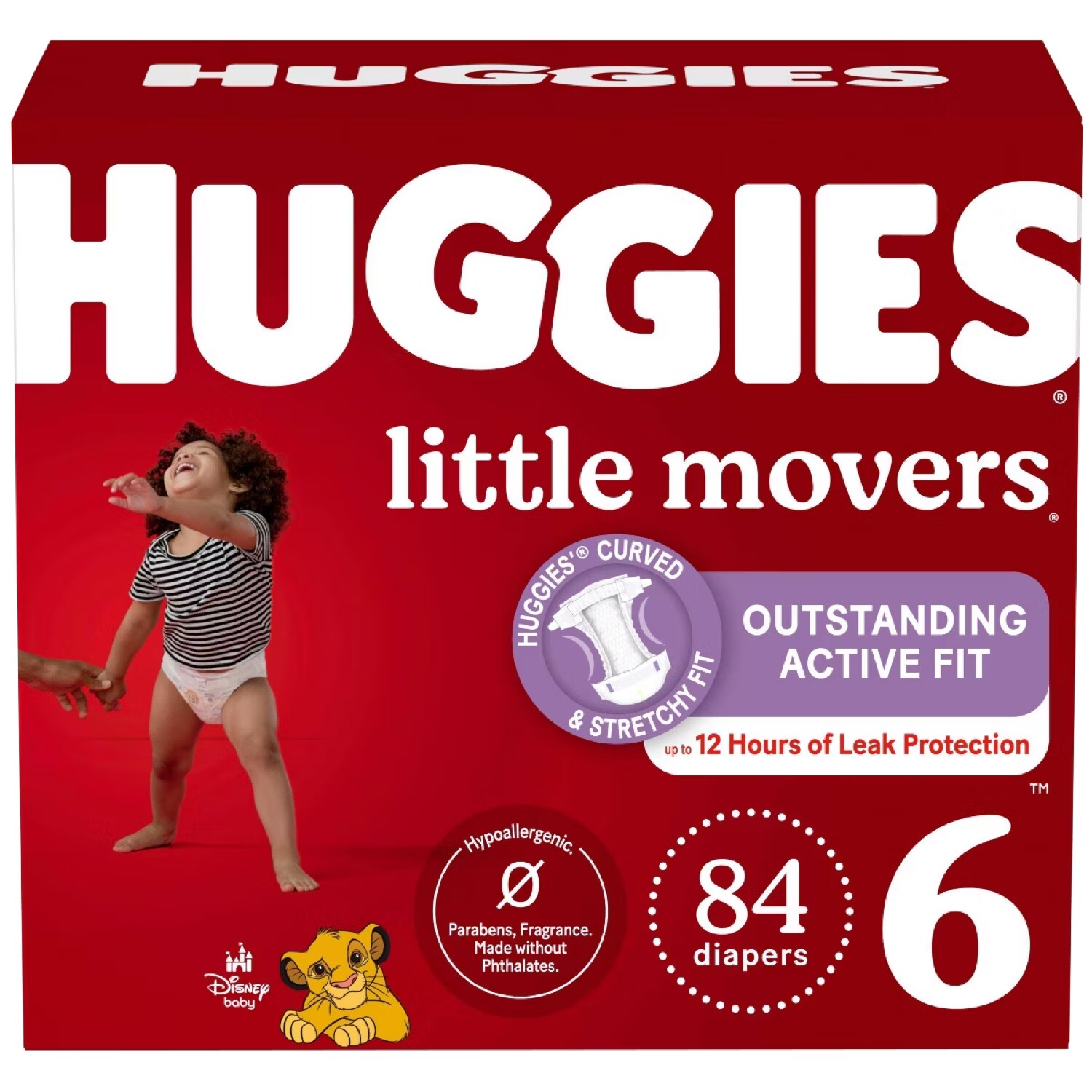 Huggies Little Movers Diapers, Size 6