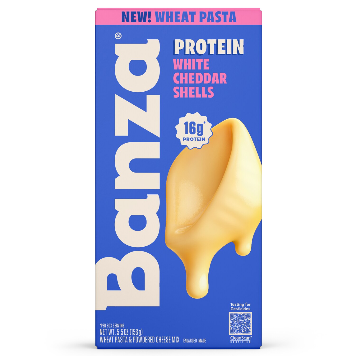 Banza Protein Wheat Pasta, Mac And Cheese, White Cheddar Shells