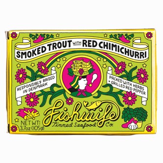 Fishwife Smoked Trout with Red Chimichurri
