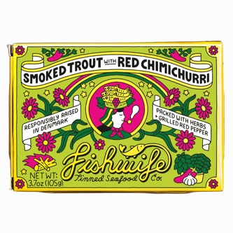 Fishwife Smoked Trout with Red Chimichurri