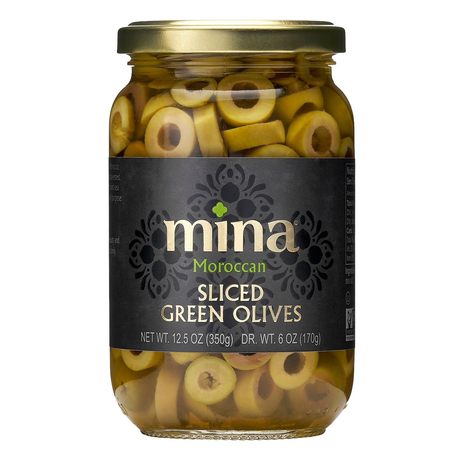 Mina Moroccan Sliced Green Olives