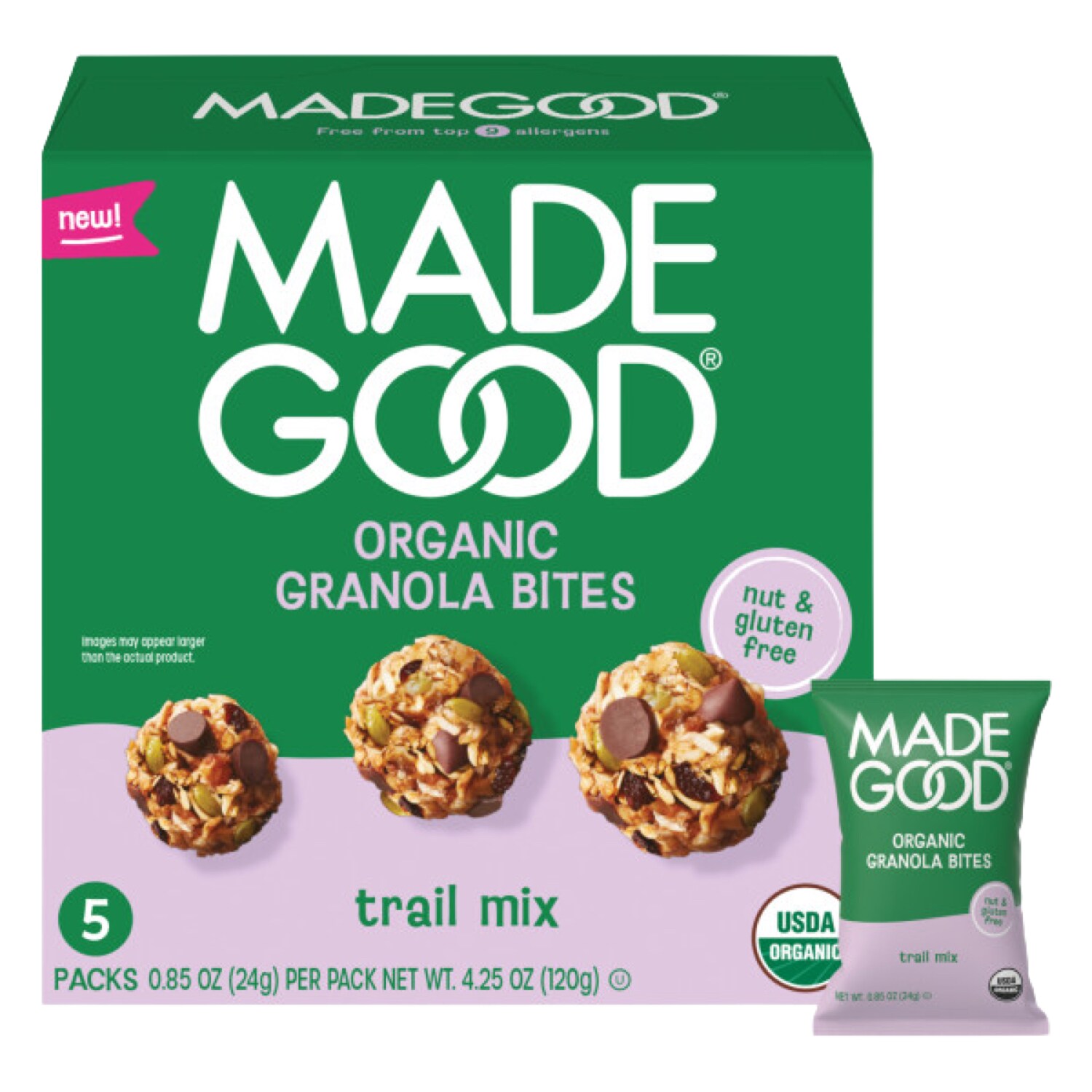 Made Good Organic Granola Bites, Trail Mix