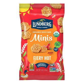 Lundberg Organic Rice Cake Minis, Fiery Hot