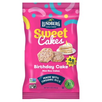 Lundberg Mini Sweet Rice Cakes, Birthday Cake