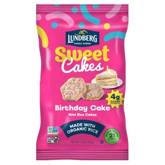 Lundberg Mini Sweet Rice Cakes, Birthday Cake