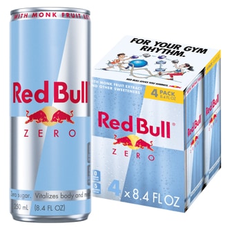 Red Bull Energy Drink, Zero Sugar, Cans