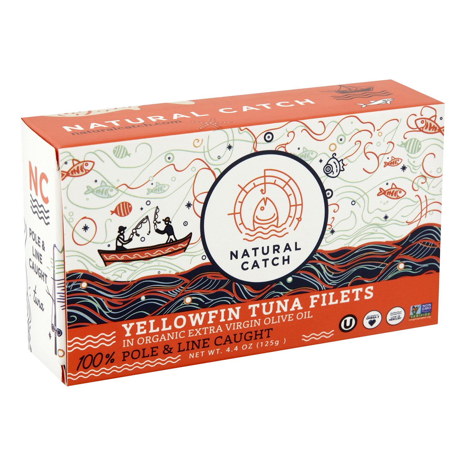 Natural Catch Yellowfin Tuna Filets in Organic Extra Virgin Olive Oil