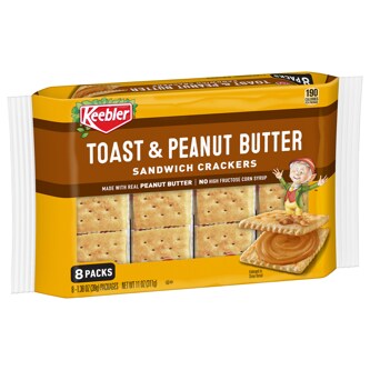 Keebler Sandwich Crackers, Toast & Peanut Butter