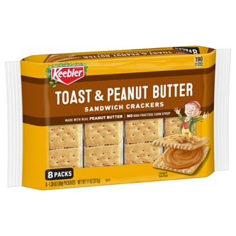 Keebler Sandwich Crackers, Toast & Peanut Butter
