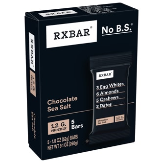 Rxbar Protein Bars, Chocolate Sea Salt