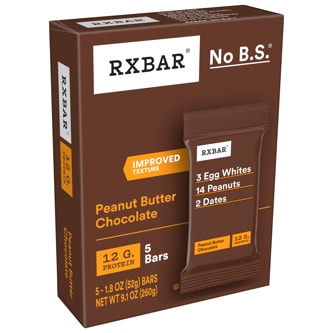 Rxbar Protein Bars, Peanut Butter Chocolate