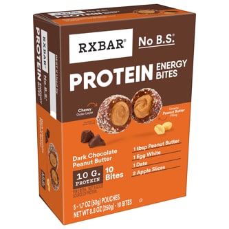 Rxbar Protein Energy Bites, Dark Chocolate Peanut Butter