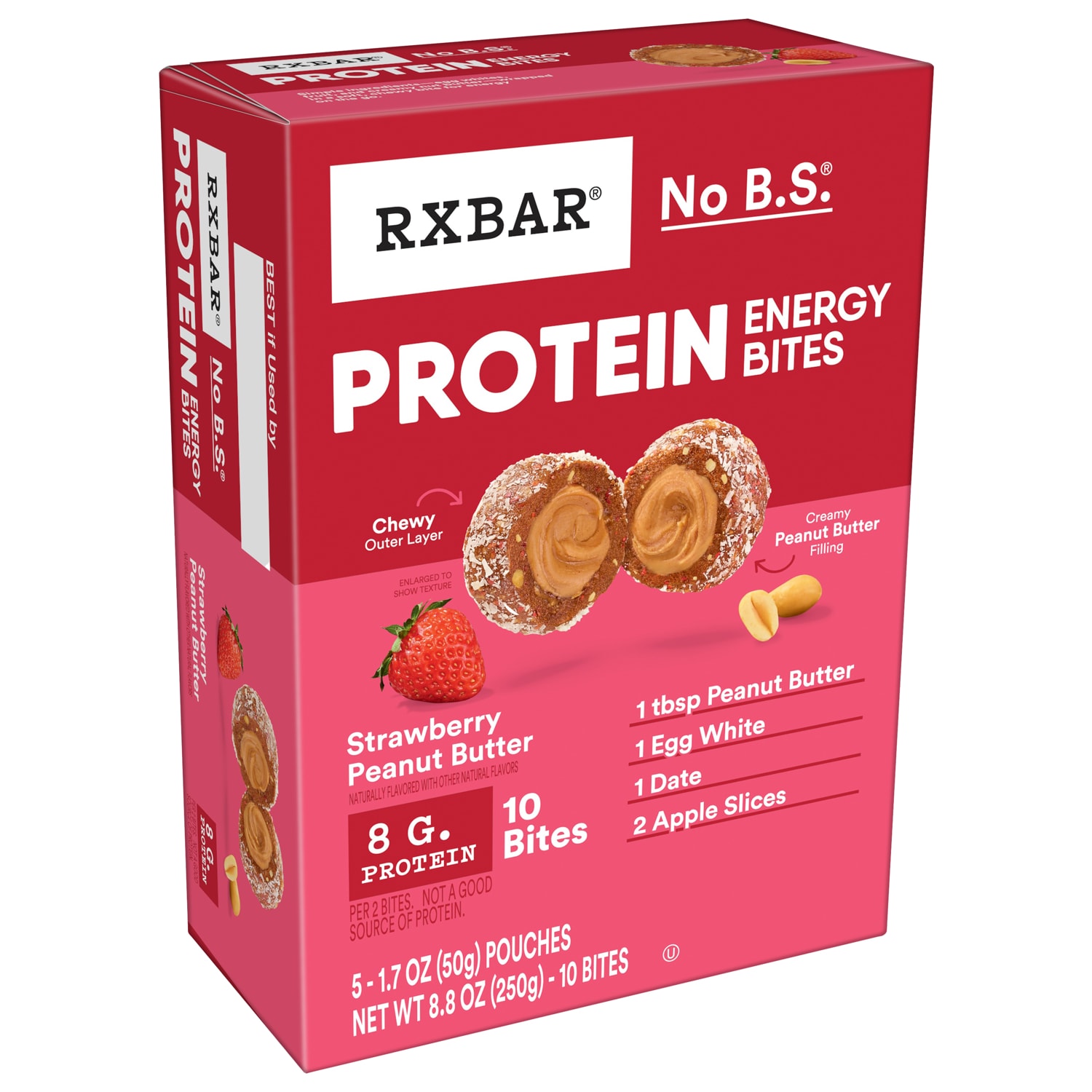Rxbar Protein Energy Bites, Strawberry Peanut Butter