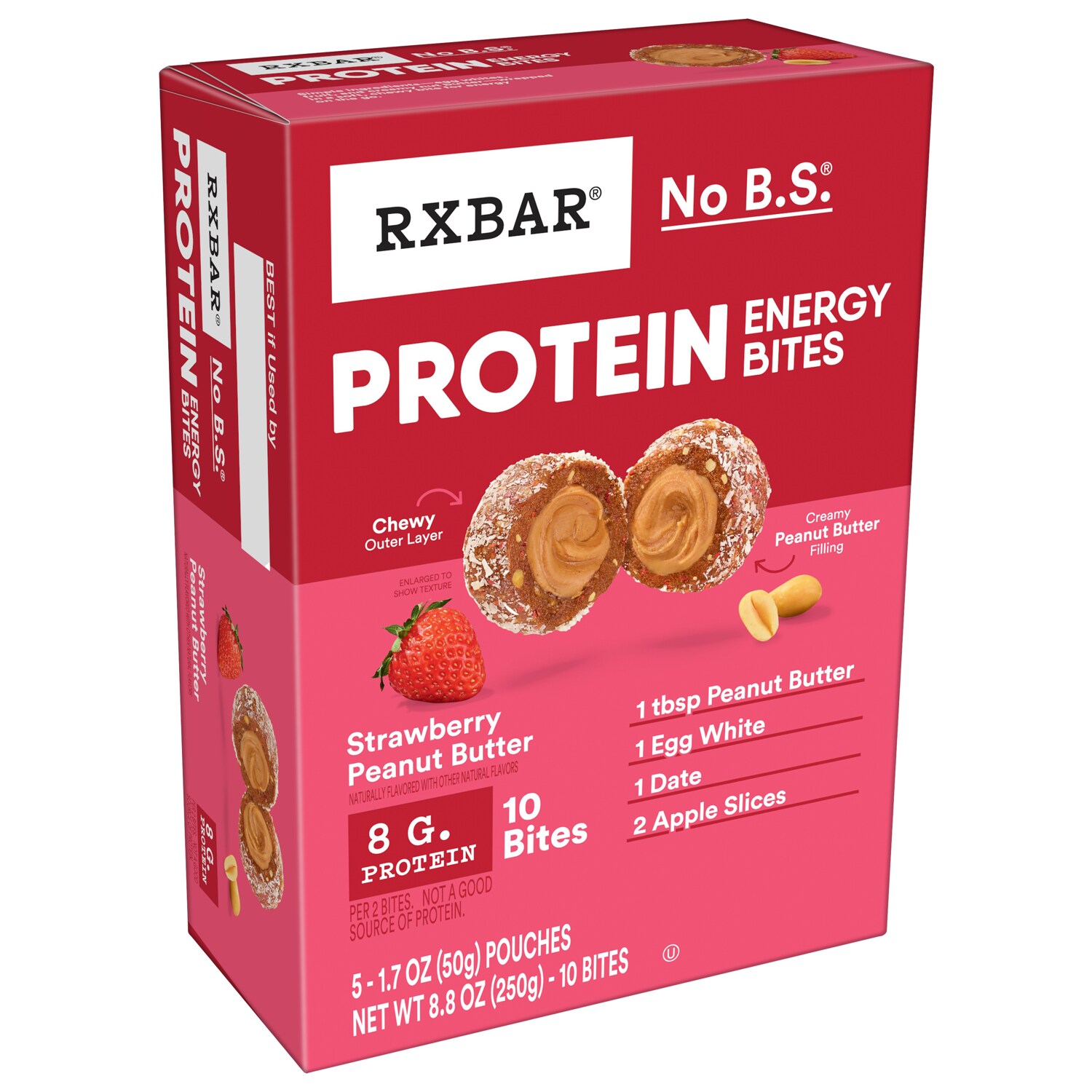 Rxbar Protein Energy Bites, Strawberry Peanut Butter
