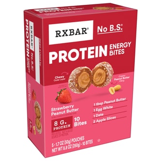 Rxbar Protein Energy Bites, Strawberry Peanut Butter