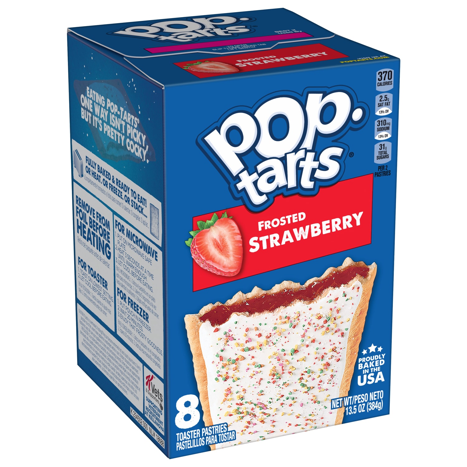 Kellogg's Pop-Tarts Toaster Pastries, Frosted Strawberry