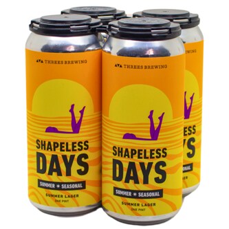 Threes Brewing Shapeless Days Summer Lager, Cans