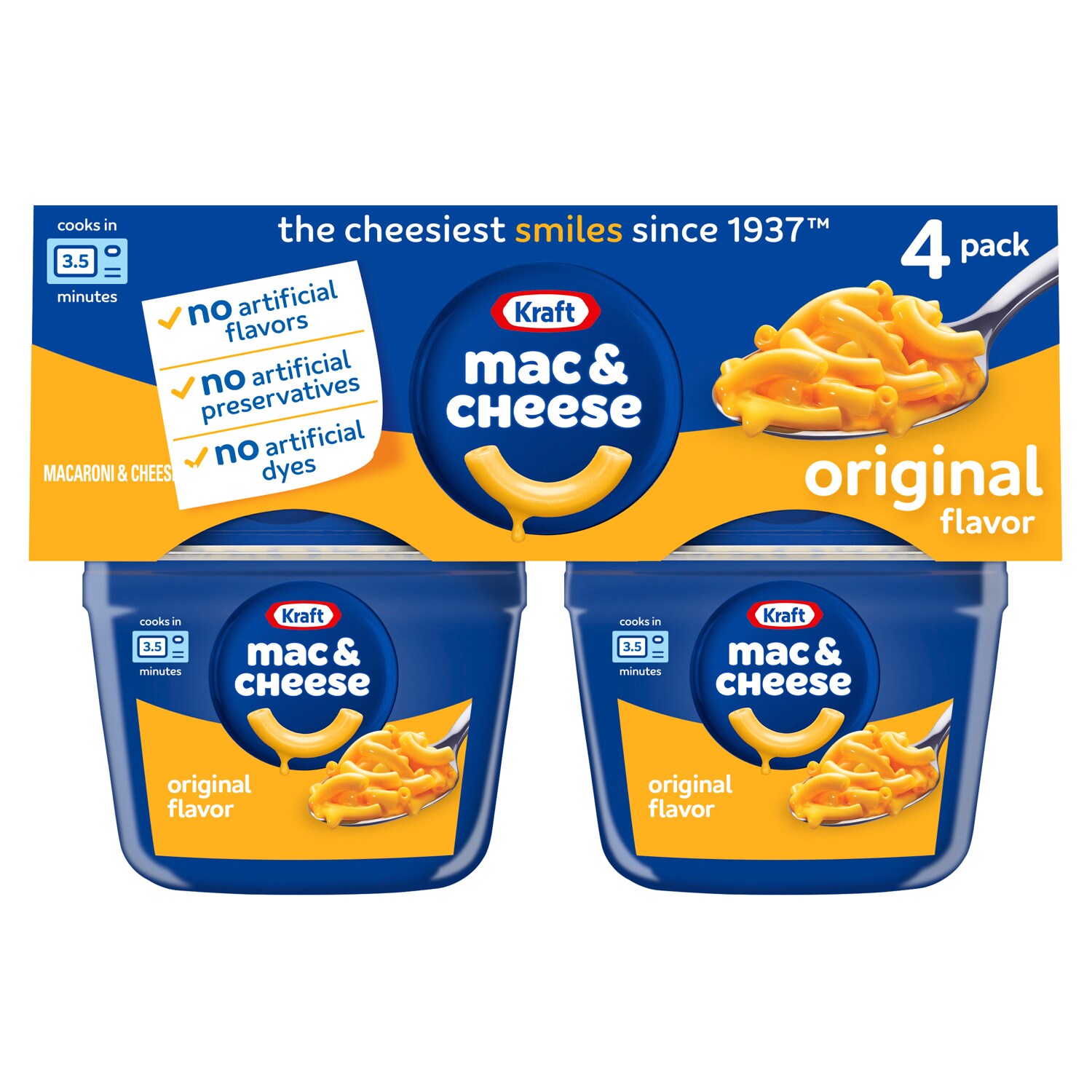 Kraft Easy Mac in Microwavable Cups, Original