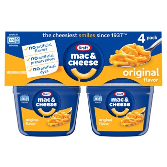 Kraft Easy Mac in Microwavable Cups, Original