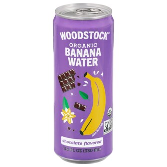 Woodstock Organic Banana Water Chocolate Flavor, Can