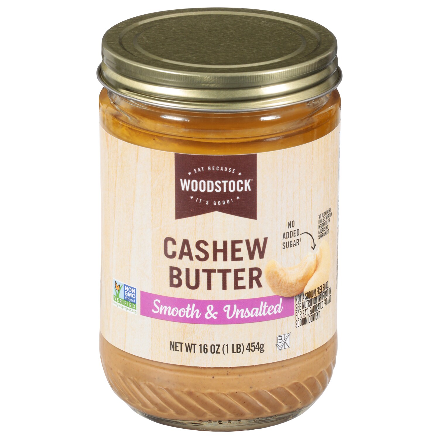 Woodstock Smooth & Unsalted Cashew Butter