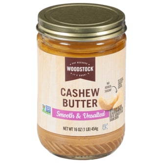 Woodstock Smooth & Unsalted Cashew Butter